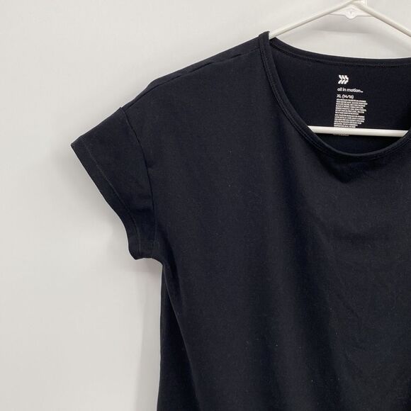 All in Motion Target Activewear Short Sleeve Tie Front Workout Shirt XL 14/16 - Picture 4 of 6